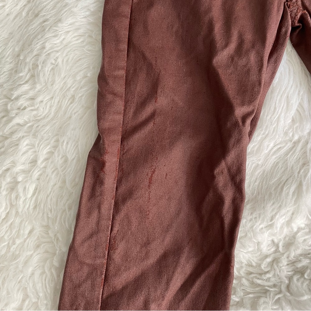 Edikted brown leather flare pants - Picture 5 of 7